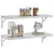 Produktbild 4 för Vägghyllor 2 st 75x30x3 cm silver rostfritt stål