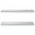 Produktbild 5 för Vägghyllor 2 st 75x30x3 cm silver rostfritt stål
