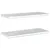 Produktbild 7 för Vägghyllor 2 st 75x30x3 cm silver rostfritt stål