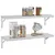 Produktbild 4 för Vägghyllor 2 st 75x23,5x3 cm silver rostfritt stål