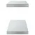 Produktbild 6 för Vägghyllor 2 st 75x23,5x3 cm silver rostfritt stål
