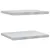 Produktbild 2 för Vägghyllor 2 st 50x40x3 cm silver rostfritt stål