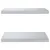 Produktbild 5 för Vägghyllor 2 st 50x40x3 cm silver rostfritt stål