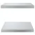 Produktbild 6 för Vägghyllor 2 st 50x40x3 cm silver rostfritt stål