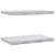 Produktbild 2 för Vägghyllor 2 st 50x30x3 cm silver rostfritt stål