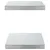 Produktbild 6 för Vägghyllor 2 st 50x30x3 cm silver rostfritt stål