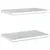 Produktbild 7 för Vägghyllor 2 st 50x30x3 cm silver rostfritt stål