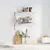 Produktbild 3 för Vägghyllor 2 st 50x23,5x3 cm silver rostfritt stål