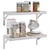 Produktbild 4 för Vägghyllor 2 st 50x23,5x3 cm silver rostfritt stål