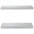 Produktbild 5 för Vägghyllor 2 st 50x23,5x3 cm silver rostfritt stål