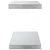 Produktbild 6 för Vägghyllor 2 st 50x23,5x3 cm silver rostfritt stål