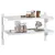 Produktbild 4 för Vägghyllor 2 nivåer 100x30x60 cm silver rostfritt stål
