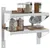Produktbild 4 för Vägghyllor 2 nivåer 50x23,5x60 cm silver rostfritt stål