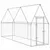 Produktbild 2 för Hönsbur silver 400x100x190 cm galvaniserat stål