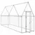 Produktbild 3 för Hönsbur silver 400x100x190 cm galvaniserat stål