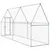 Produktbild 6 för Hönsbur silver 400x100x190 cm galvaniserat stål