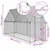 Produktbild 10 för Hönsbur silver 400x100x190 cm galvaniserat stål