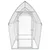 Produktbild 4 för Hönsbur silver 400x105x182 cm galvaniserat stål