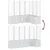 Produktbild 6 för Odlingslåda med spaljé vit 160x120x140 cm PP