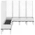 Produktbild 4 för Odlingslåda med spaljé vit 200x160x142 cm PP
