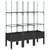 Produktbild 5 för Odlingslåda med spaljé svart 120x40x142,5 cm PP