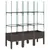 Produktbild 2 för Odlingslåda med spaljé brun 120x40x142,5 cm PP