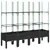 Produktbild 2 för Odlingslåda med spaljé svart 160x40x142,5 cm PP