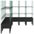 Produktbild 4 för Odlingslåda med spaljé svart 200x160x142,5 cm PP