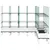 Produktbild 3 för Odlingslåda med spaljé vit 200x160x142,5 cm PP