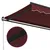 Produktbild 7 för Markis manuellt infällbar vinröd 500x350 cm