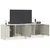 Produktbild 3 för TV-skåp 2 st vit 67x39x44 cm stål