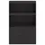 Produktbild 6 för Skänk svart 67x39x107 cm stål