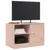 Produktbild 4 för TV-skåp rosa 67x39x44 cm stål