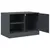 Produktbild 7 för TV-skåp 2 st antracit 67x39x44 cm stål