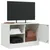 Produktbild 4 för TV-skåp 2 st vit 67x39x44 cm stål