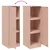 Produktbild 10 för Skåp rosa 34,5x39x107 cm stål