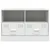Produktbild 5 för TV-skåp 2 st vit 67x39x44 cm stål