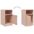 Produktbild 10 för Sängskåp 2 st rosa 34,5x39x62 cm stål