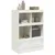 Produktbild 4 för Högskåp vit 67x39x95 cm stål