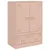 Produktbild 2 för Högskåp rosa 67x39x95 cm stål