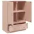 Produktbild 7 för Högskåp rosa 67x39x95 cm stål
