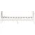 Produktbild 5 för Sängram med huvudgavel vit 90x190 cm massiv furu