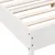 Produktbild 7 för Sängram med huvudgavel vit 120x200 cm massiv furu