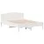 Produktbild 2 för Sängram med huvudgavel vit 140x190 cm massiv furu