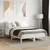Produktbild 3 för Sängram med huvudgavel vit 140x190 cm massiv furu
