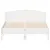 Produktbild 4 för Sängram med huvudgavel vit 140x190 cm massiv furu