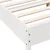 Produktbild 7 för Sängram med huvudgavel vit 140x190 cm massiv furu