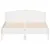 Produktbild 4 för Sängram med huvudgavel vit 135x190 cm massiv furu