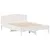 Produktbild 2 för Sängram med huvudgavel vit 120x190 cm massiv furu