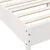 Produktbild 7 för Sängram med huvudgavel vit 100x200 cm massiv furu